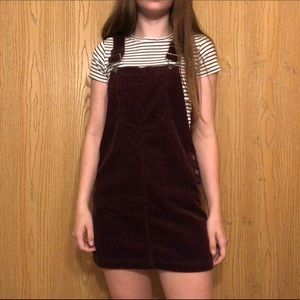 corduroy overalls dress